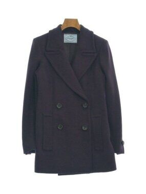 Prada Pea Coat Purple